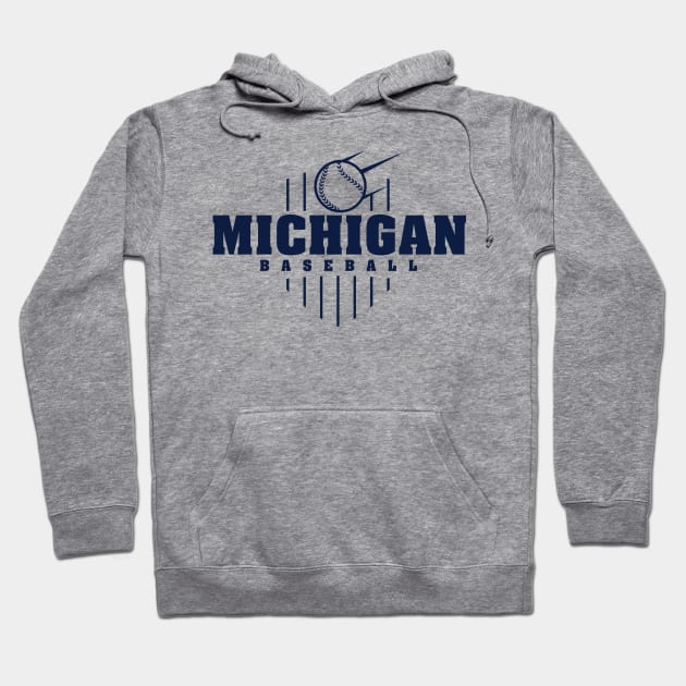 Michigan Baseball Hoodie by Toogoo